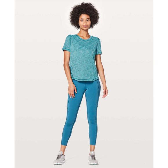 Lululemon Run Relaxed Short Sleeve Teal 6 NWOT - Picture 6 of 10